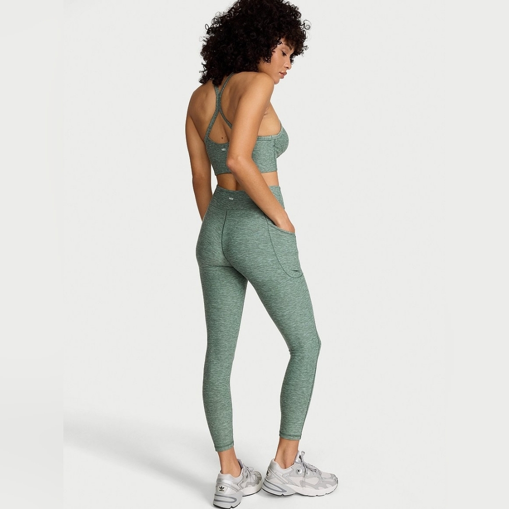 NWT- VSX LUXMarl Heather Sage 7/8 Legging Women's Size 6 - Picture 4 of 14